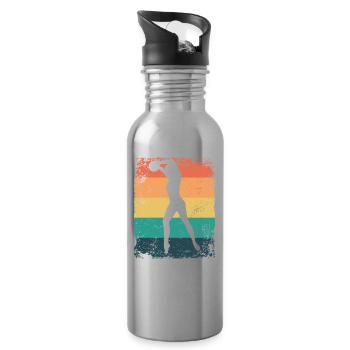Gymnastikball Retro Rhythmische Gymnastik - Trinkflasche mit integriertem Trinkhalm - Lightsilver - Rechts