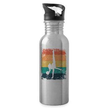 Gymnastikball Retro Rhythmische Gymnastik - Trinkflasche mit integriertem Trinkhalm - Lightsilver - Rechts