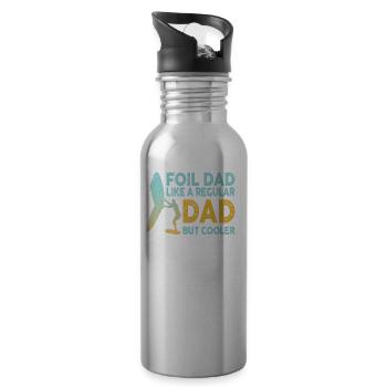 Foil Dad Wing Foil Wingsurfing Foil Wing - Water bottle with straw - silver - Right