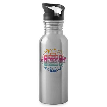 Girl Weekend Girls Trip In Progress - Water bottle with straw - silver - Right