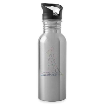 Stand Up Paddling Stand Up Board Sup - Trinkflasche mit integriertem Trinkhalm - Lightsilver - Rechts