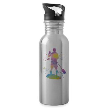 Stand Up Paddling Stand Up Board Sup - Trinkflasche mit integriertem Trinkhalm - Lightsilver - Rechts