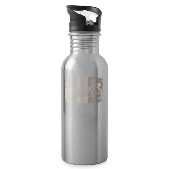 Lastenfahrrad Lastenrad Cargo Bike Cargobike - Water bottle with straw - silver - Right