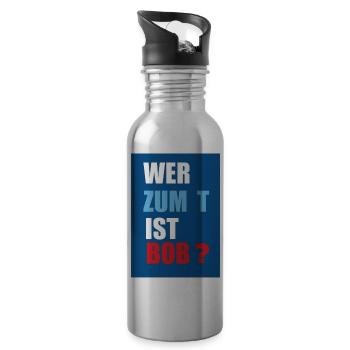 wer ist bob - Trinkflasche mit integriertem Trinkhalm - Lightsilver - Rechts