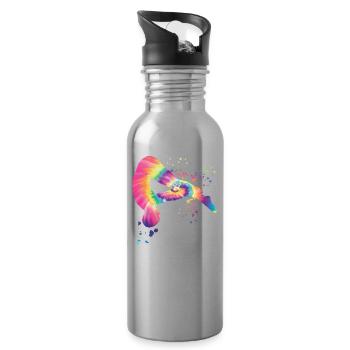 Diving, Artistic Jumping, Synchronized Diving - Water bottle with straw - silver - Right