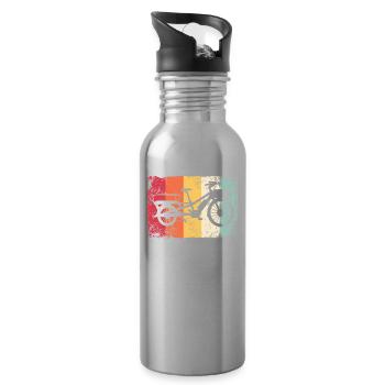 Lastenfahrrad Lastenrad Cargo Bike Cargobike - Water bottle with straw - silver - Right