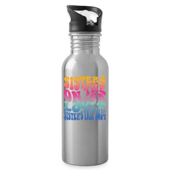 Sisters On The Loose Girls Reunion Trip - Water bottle with straw - silver - Right