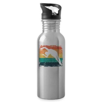 Diving, Artistic Jumping, Synchronized Diving - Water bottle with straw - silver - Right