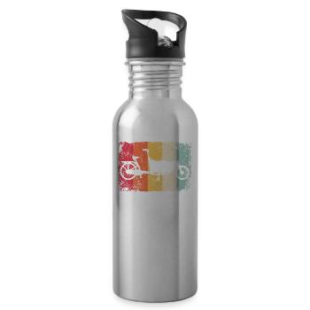 Lastenfahrrad Lastenrad Cargo Bike Cargobike - Water bottle with straw - silver - Right