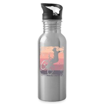 Artistic Cycling Artistic Cyclist - Water bottle with straw - silver - Right