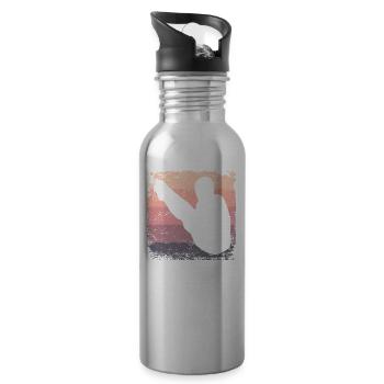 Plongeur en eau synchronisé High Diver - Gourde avec paille intégrée - argent clair - Droite