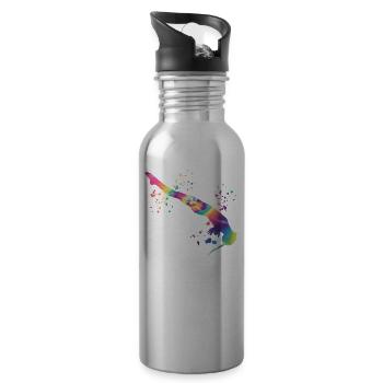 Synchronized Water Diver High Diver - Water bottle with straw - silver - Right
