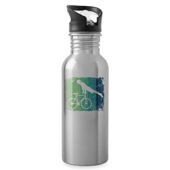 Artistic Cycling Artistic Cyclist - Water bottle with straw - silver - Right