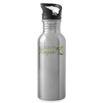Blutgruppe Margarita Tequila Junggesellenabschied - Trinkflasche mit integriertem Trinkhalm - Lightsilver - Rechts