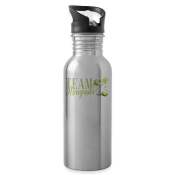 Team Margarita Tequila Junggesellenabschied - Trinkflasche mit integriertem Trinkhalm - Lightsilver - Rechts