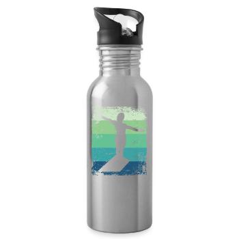 Plongeur en eau synchronisé High Diver - Gourde avec paille intégrée - argent clair - Droite