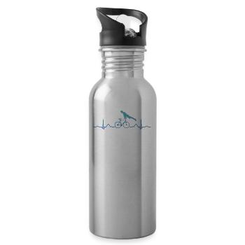 Artistic Cycling Artistic Cyclist - Water bottle with straw - silver - Right