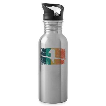 Diving, Artistic Jumping, Synchronized Diving - Water bottle with straw - silver - Right