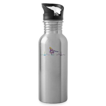 Gymnastik Ekg Boden Rhythmische Gymnastik - Trinkflasche mit integriertem Trinkhalm - Lightsilver - Rechts