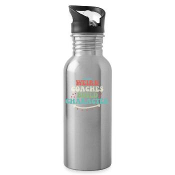Weird Coaches Form Character Trainers - Water bottle with straw - silver - Right