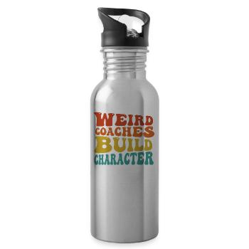 Weird Coaches Form Character Trainers - Water bottle with straw - silver - Right