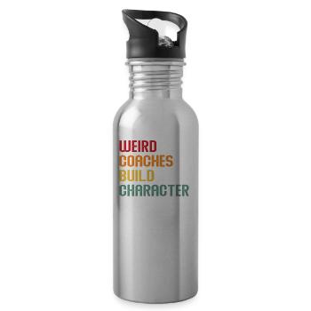 Weird Coaches Form Character Coach - Water bottle with straw - silver - Right