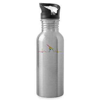 Gymnastics Clubs ECG Rhythmic Gymnastics - Water bottle with straw - silver - Right