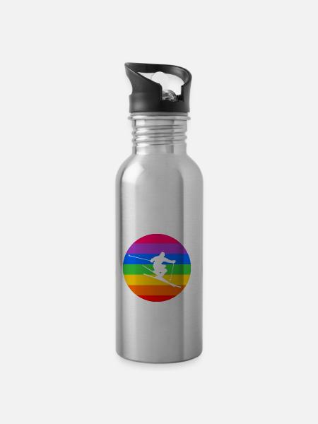 Freerider - Trinkflasche mit integriertem Trinkhalm -