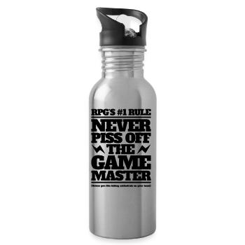 Never piss off the GM - Gourde avec paille intégrée - argent clair - Droite