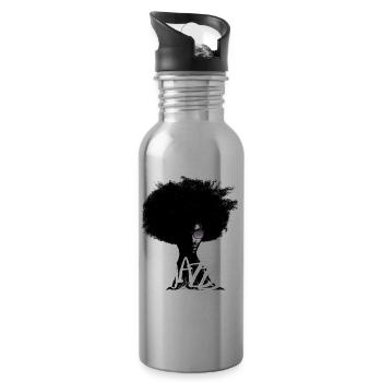 Jazz - Trinkflasche mit integriertem Trinkhalm - Lightsilver - Rechts