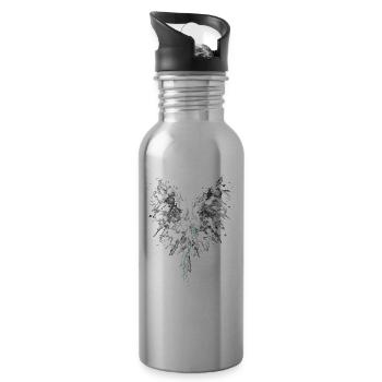 Phoenix1 - Water bottle with straw - silver - Right