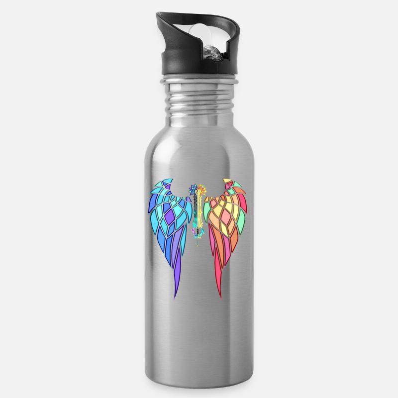 Kingdom Hearts - Nightmare's end / Mirage Split - Gourde avec paille intégrée - argent clair