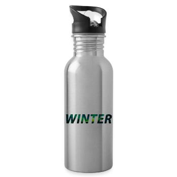 WINTER - Trinkflasche mit integriertem Trinkhalm - Lightsilver - Rechts
