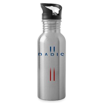 Paris - Gourde avec paille intégrée - argent clair - Droite