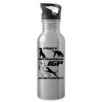 IGP edition 2022 Boxer - Trinkflasche mit integriertem Trinkhalm - Lightsilver - Rechts