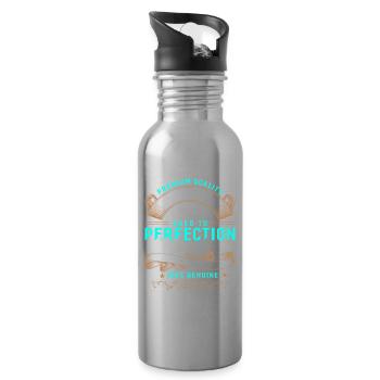 July 1952 - 70th birthday gift. Awesome. - Water bottle with straw - silver - Right