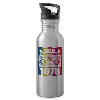 Best Of 1978 Stereo Radio Cassette Player - Water bottle with straw - silver - Right