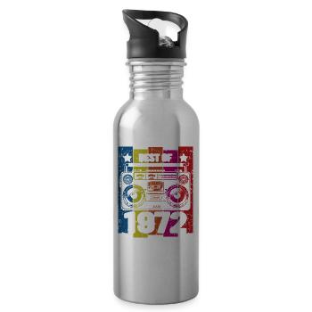 Best Of 1972 Stereo Radio Cassette Player - Water bottle with straw - silver - Right