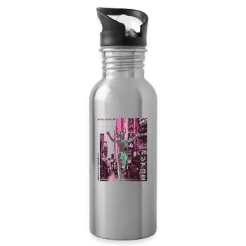 Asian City Marathon, Trail Running - Water bottle with straw - silver - Right