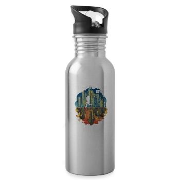 Chaos HIIT - Trinkflasche mit integriertem Trinkhalm - Lightsilver - Rechts