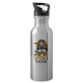 A spooky - Water bottle with straw - silver - Right