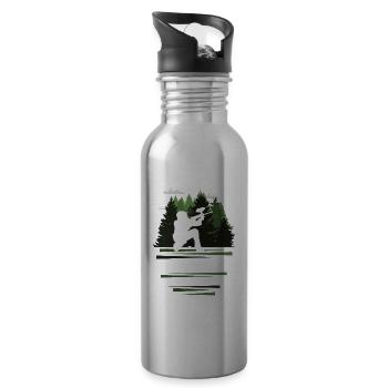 Paintball Passion - Water bottle with straw - silver - Right