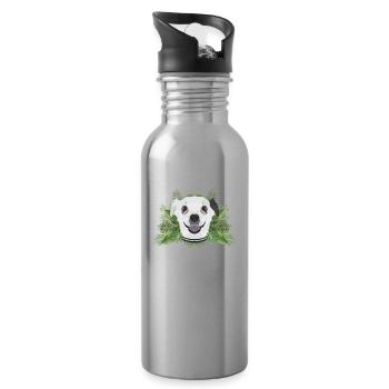 Tropical Chihuahua - Trinkflasche mit integriertem Trinkhalm - Lightsilver - Rechts