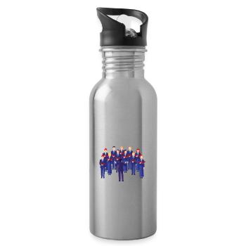 Choir Practice Organized Vocal Chaos - Water bottle with straw - silver - Right