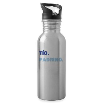 Onkel Pate Legende - Trinkflasche mit integriertem Trinkhalm - Lightsilver - Rechts