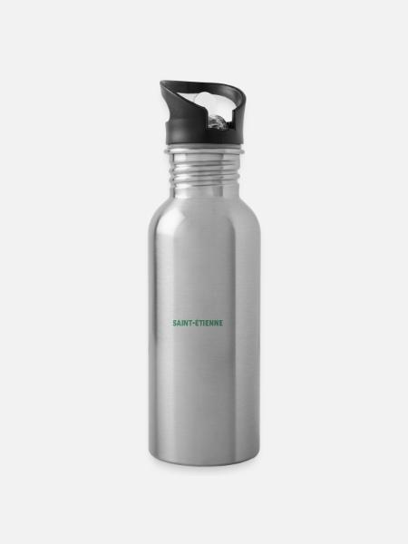 Supporter De Saint Étienne - Gourde avec paille intégrée - argent clair