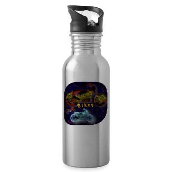 Bikey - Club WoW - Water bottle with straw - silver - Right