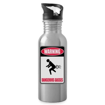Dangerous Prout - Water bottle with straw - silver - Right