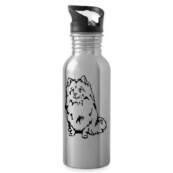 Spitz Mittelspitz - Trinkflasche mit integriertem Trinkhalm - Lightsilver - Rechts