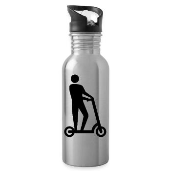 E-Scooter E-Roller Scooter - Trinkflasche mit integriertem Trinkhalm - Lightsilver - Rechts